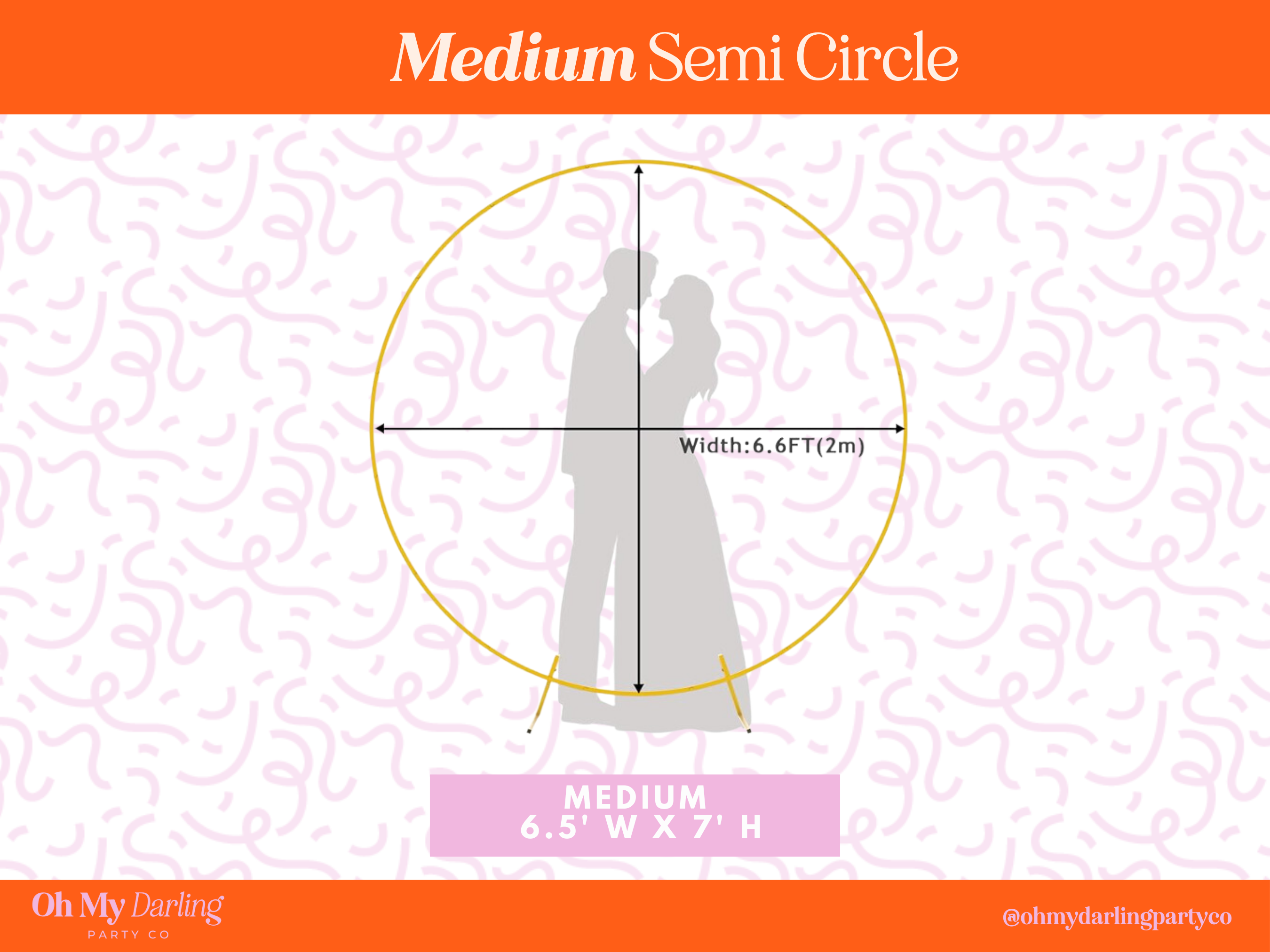 Oh My Darling Party Co - Wholesale Decal - Party Decorations - Semi Circle Stands5