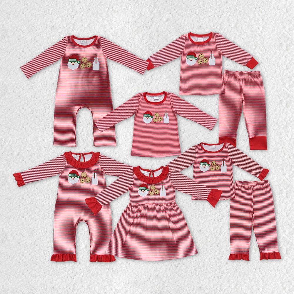 Aier Wholesale - Wholesale Clothing Set - Baby - Kids Children Christmas Santa Cookie Sibling Styles Clothing Sets6