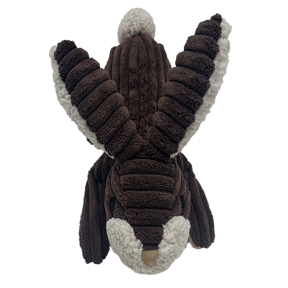 Texas Toy Distribution – wholesale Pet plush toy – Dog – Brown Rabbit Textured Plush Small Dog Toy with Squeaker1
