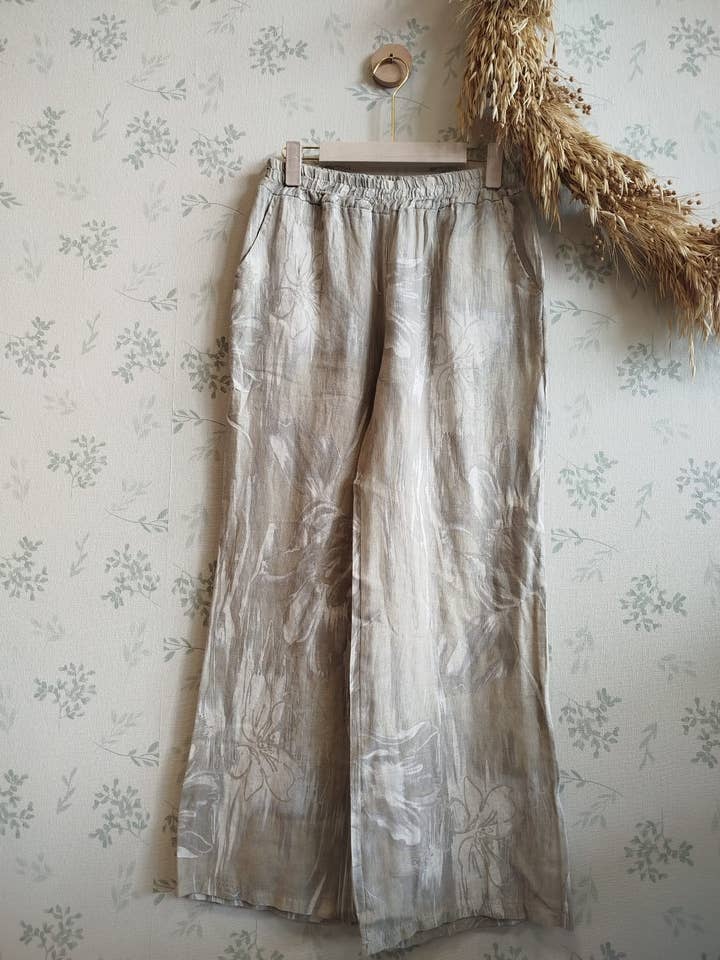 Linos y Textiles - Wholesale Pants - Women's - REF:6318 100% linen trousers