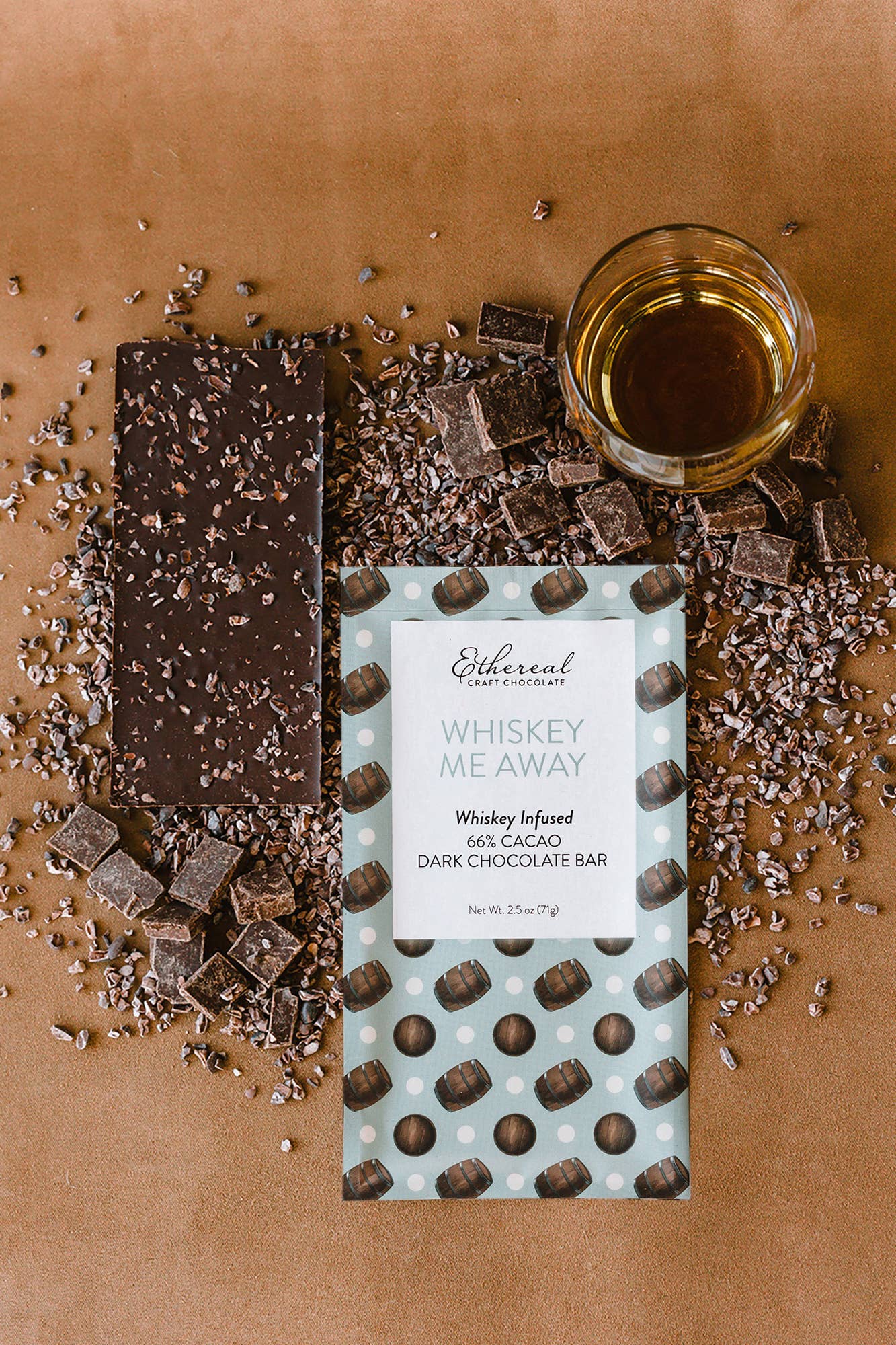 Ethereal Confections - Wholesale Chocolate Bar - Chocolate Bars - Whiskey Me Away (each)2