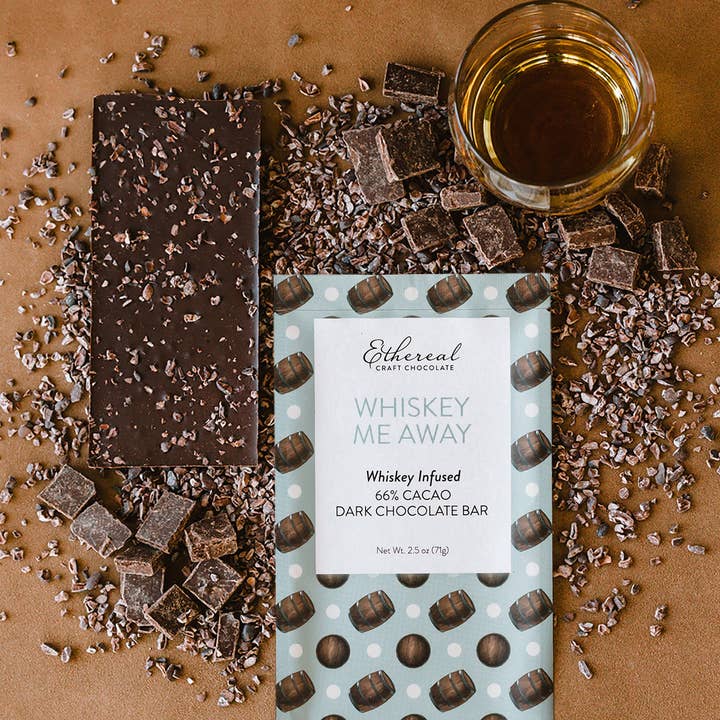 Ethereal Confections - Wholesale Chocolate Bar - Chocolate Bars - Whiskey Me Away (each)2