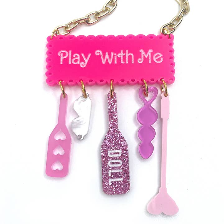 Bimbo Doll Implement Rack Necklace for wholesale by Restrained Grace