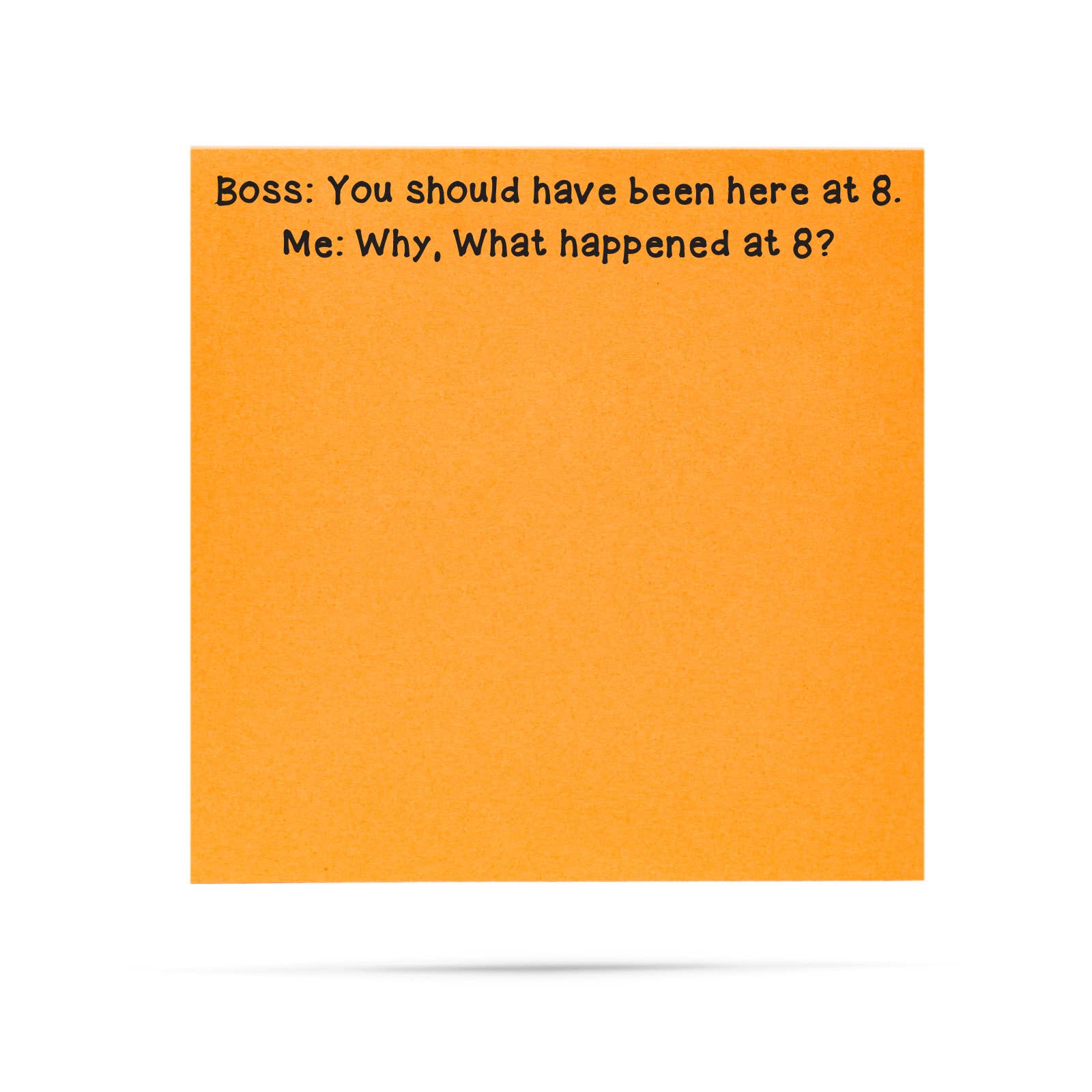 ellembee gift - Vente Notes autocollantes/post-it - Patron : tu aurais dû être ici à 8 heures | des notes autocollantes drôles