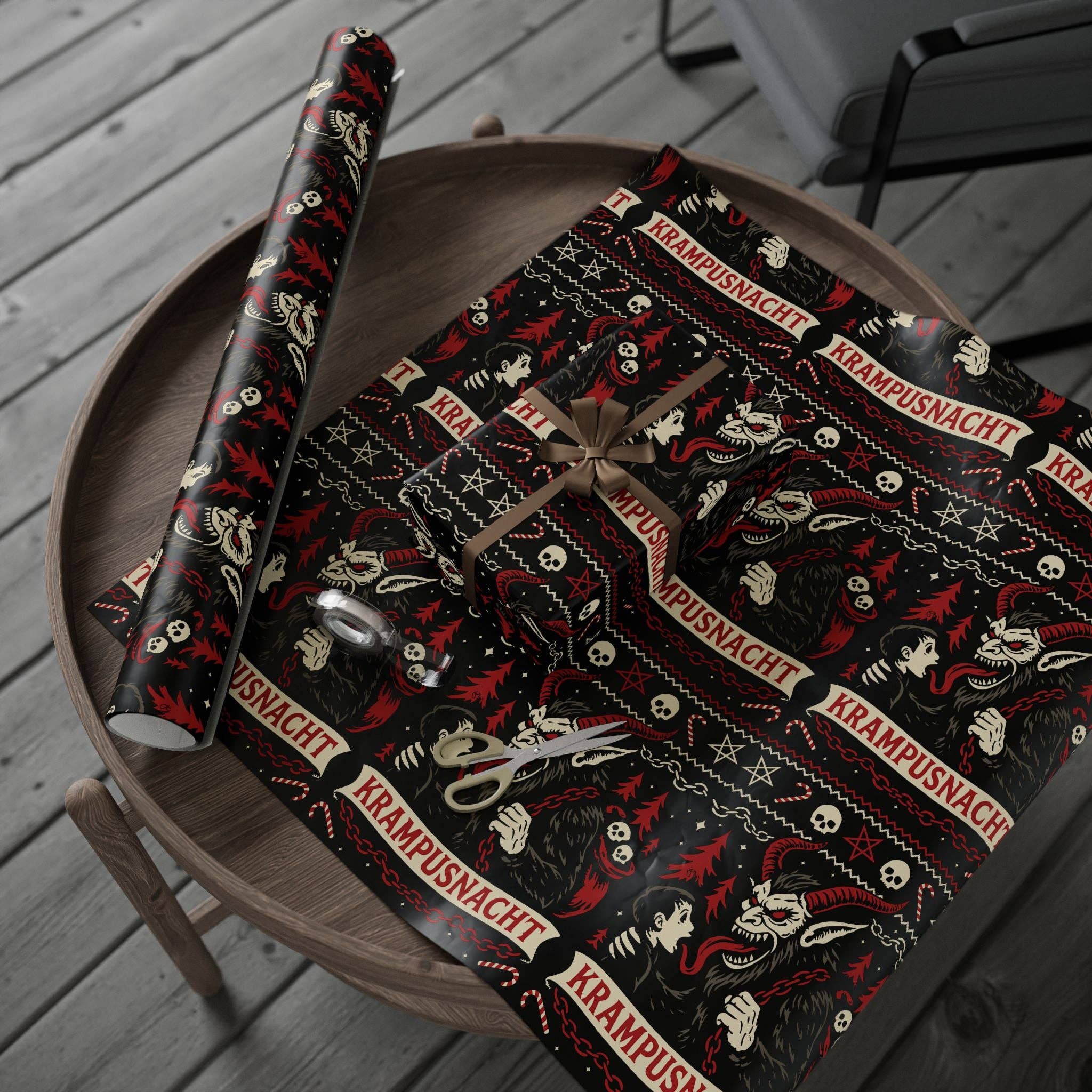 Goth Cloth Co. - Vendita all'ingrosso Carta da regalo in fogli - Carta da regalo Krampusnacht4