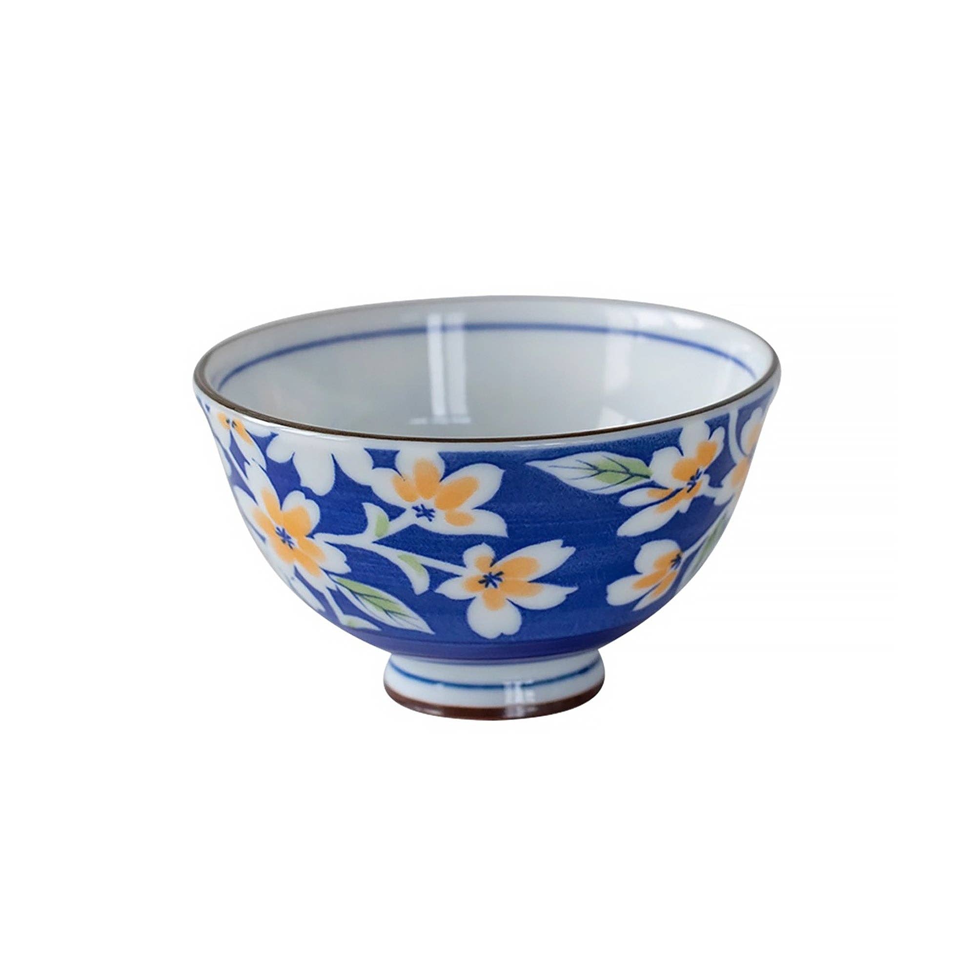 MinoCraft - Wholesale Bowl - Minoyaki ceramic bowl with floral pattern0
