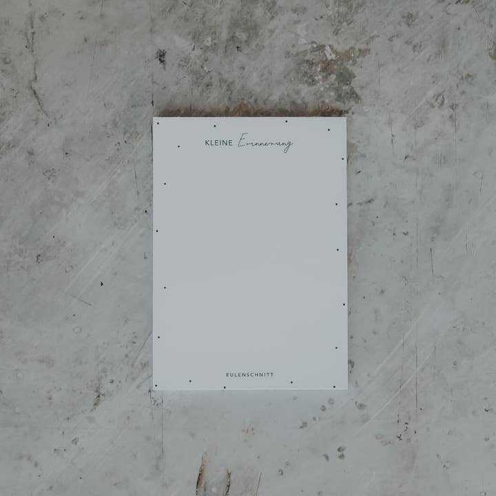 Eulenschnitt - Wholesale Notepad - Block Small Reminder (PU = 10 pcs)1