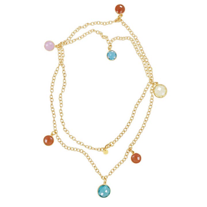 KUSSENHALSBAND VEELKLEURIG voor wholesale door Marjana von Berlepsch