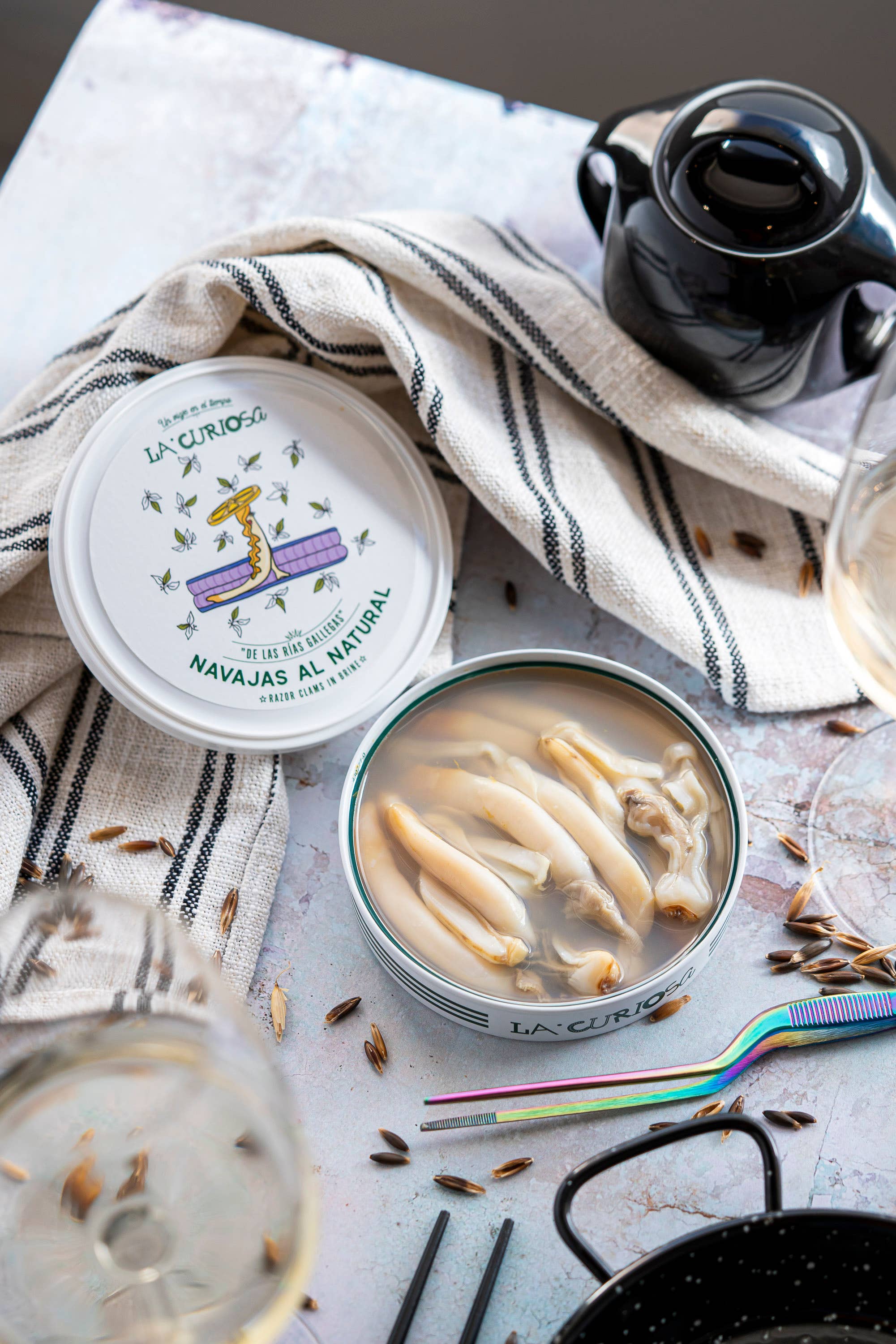 La Curiosa – Großhandel Fisch/Meeresfrüchte – Natürliche Rasierklingenmuscheln5