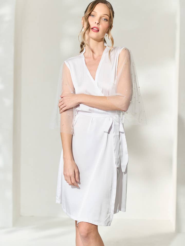 Opal Bridal Robe for wholesale by By Catalfo