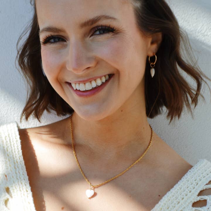 Anna Janelle Jewelry – wholesale Individual charm/pendant – Pearly Heart Drop5