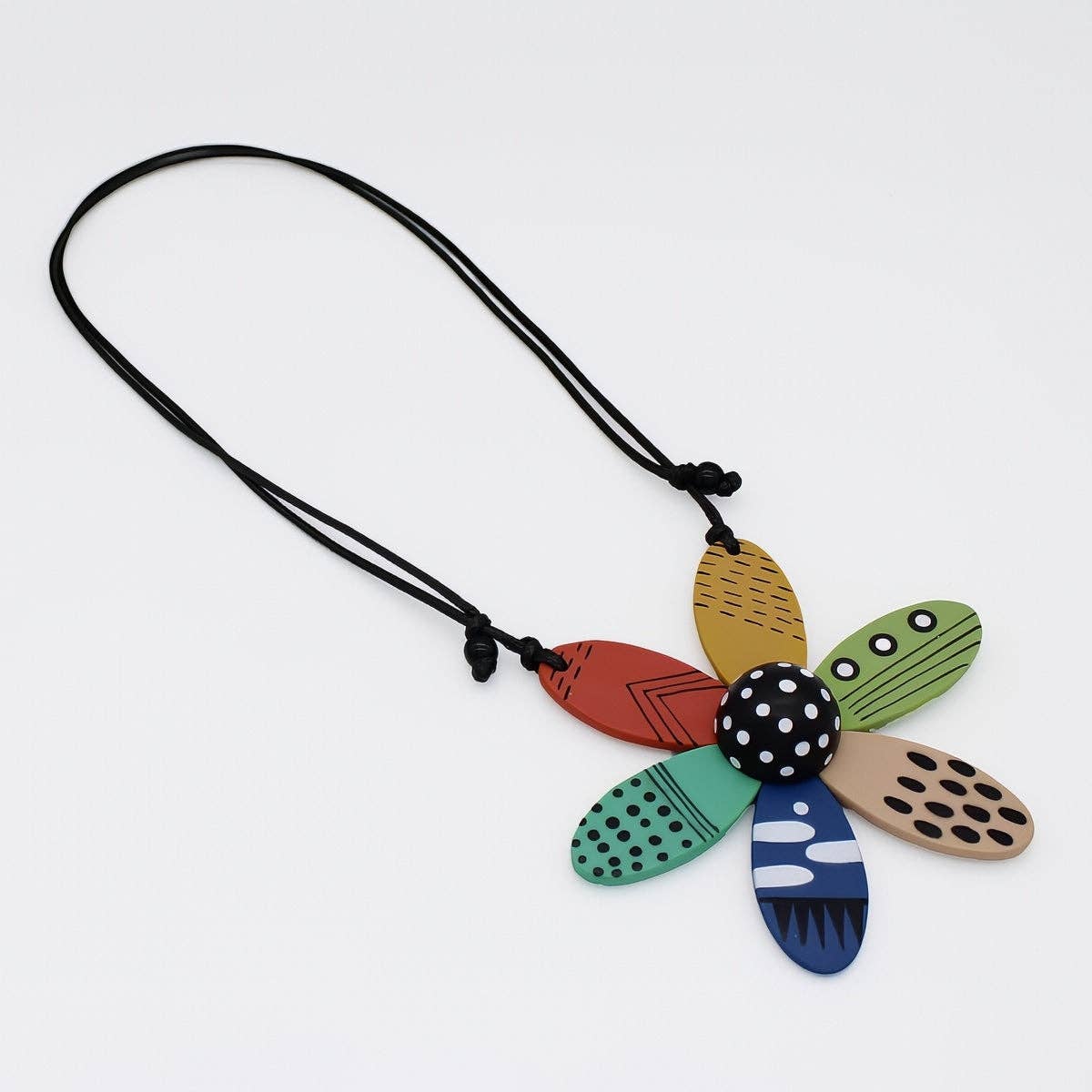 Sylca Designs - Wholesale Pendant/Charm Necklace - Garden of Color Flower Pendant Necklace2