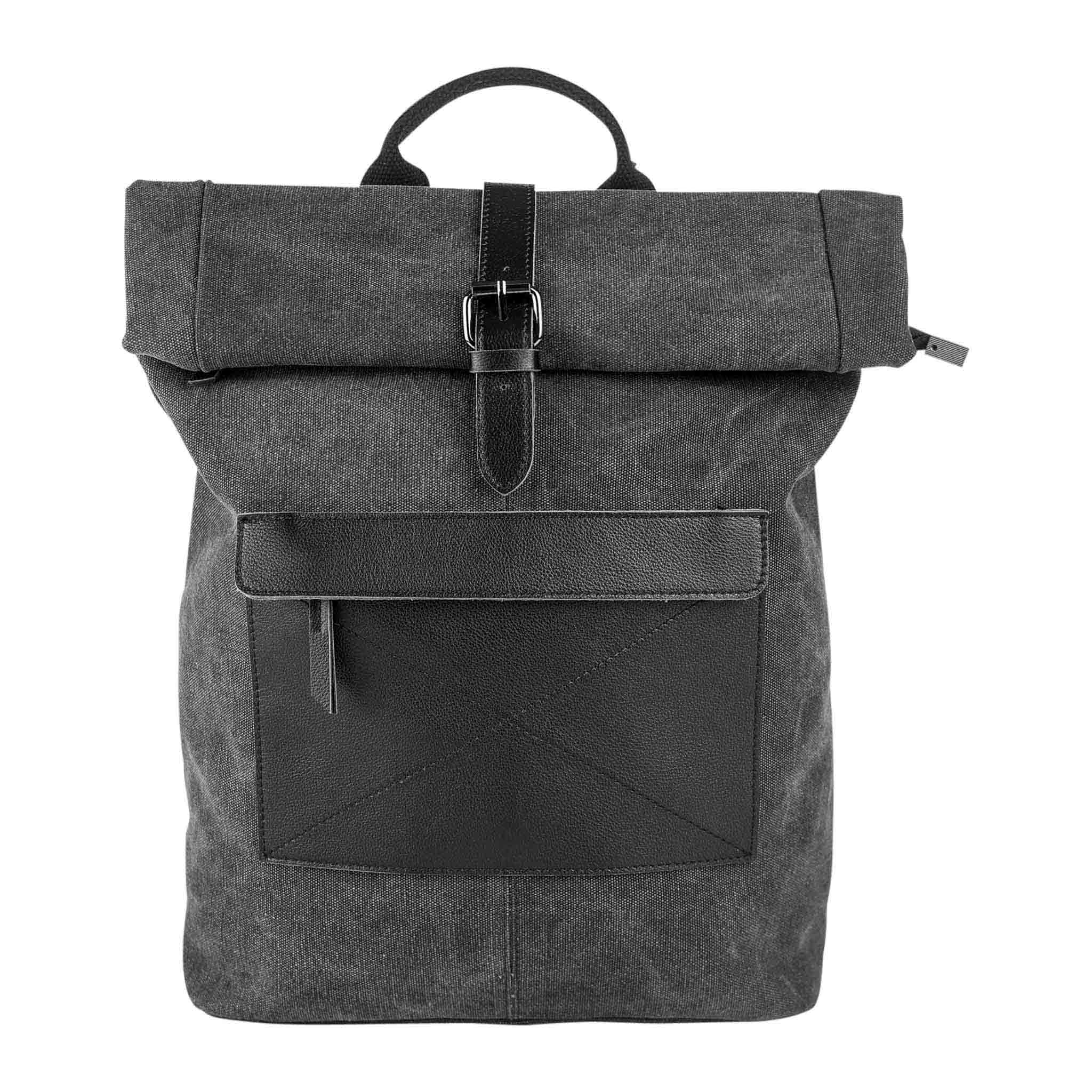 ZEDE PARIS – wholesale Ryggsäck - Dam – BASTILLE - Ryggsäck i canvas och läder11