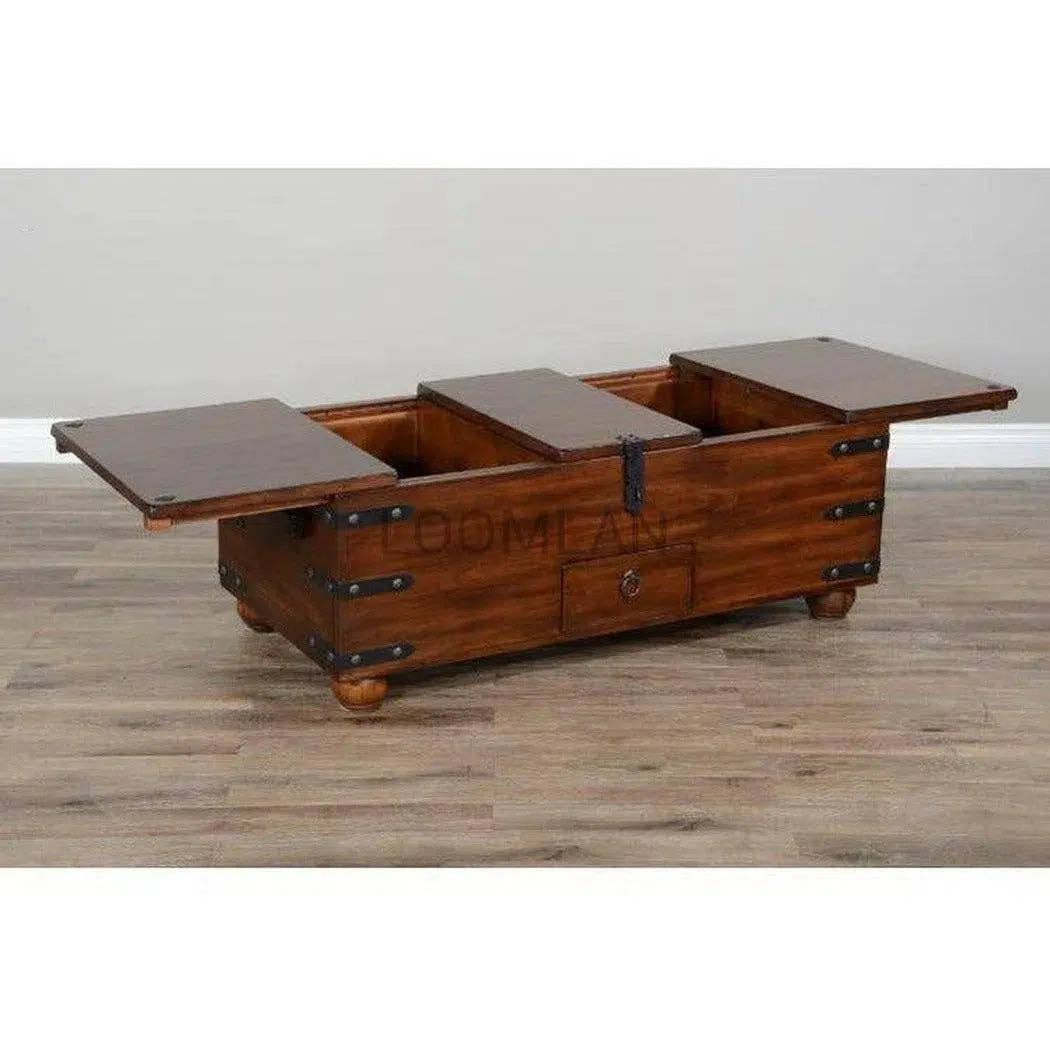LOOMLAN – wholesale Coffee table – Rectangular Trunk Coffee Table Storage6