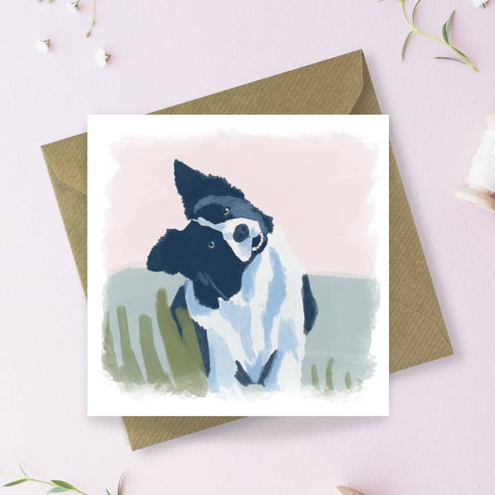 Mossie (Dog) Greetings Card for wholesale by Sayers Studio