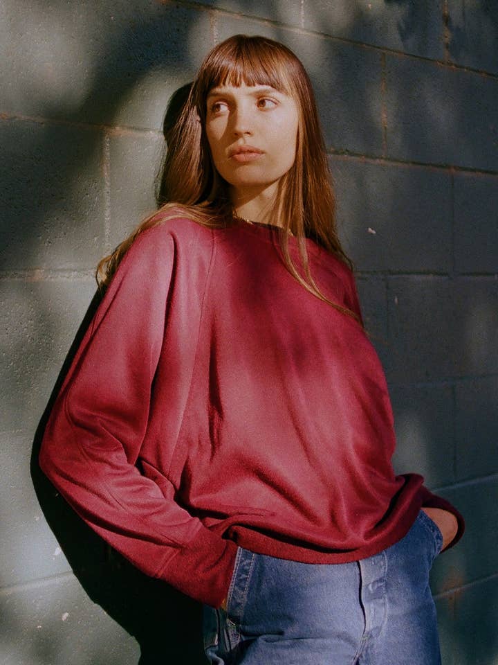 LA RELAXED - Wholesale Sweatshirt - Women's - Kissed Fleece Raglan