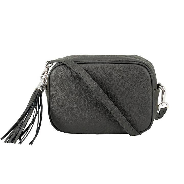 Ellas Trading - Wholesale Crossbody Bag - Women's - Italian Leather Camera Crossbody Bag with Tassel Charm13