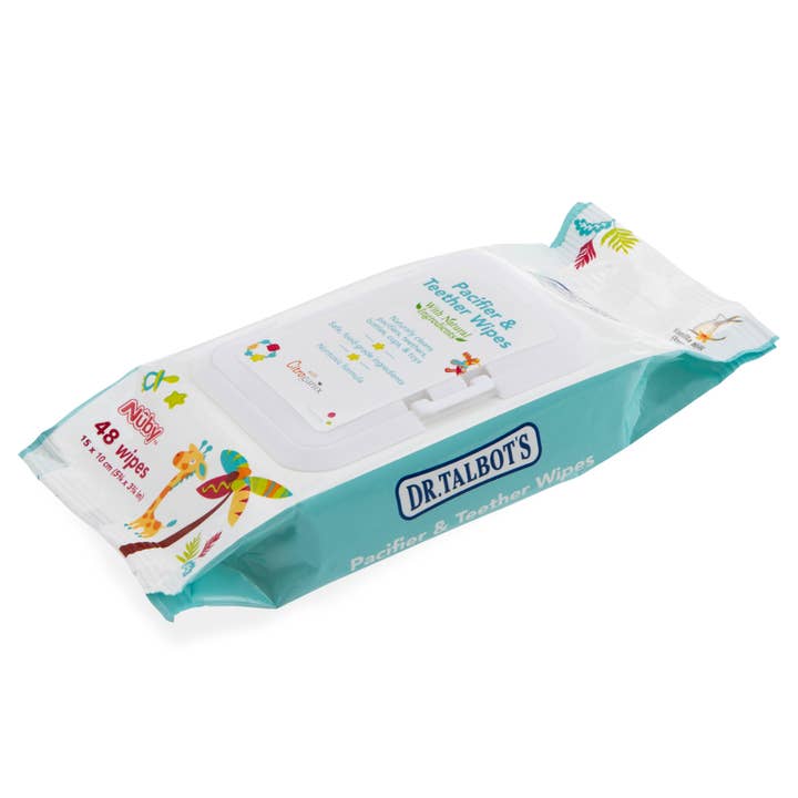 Dr. Talbot's - Wholesale Pacifier - Baby - Pacifier and Teether Wipes, Vanilla Milk Flavor, 48 count