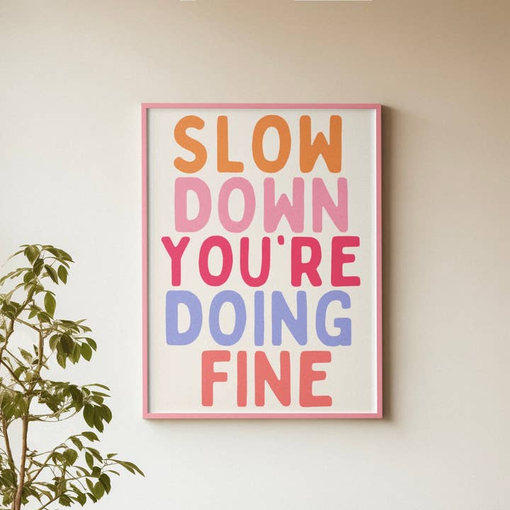 Ralentissez, vous faites des petits caractères pour la vente par Blue Iris Designs Co