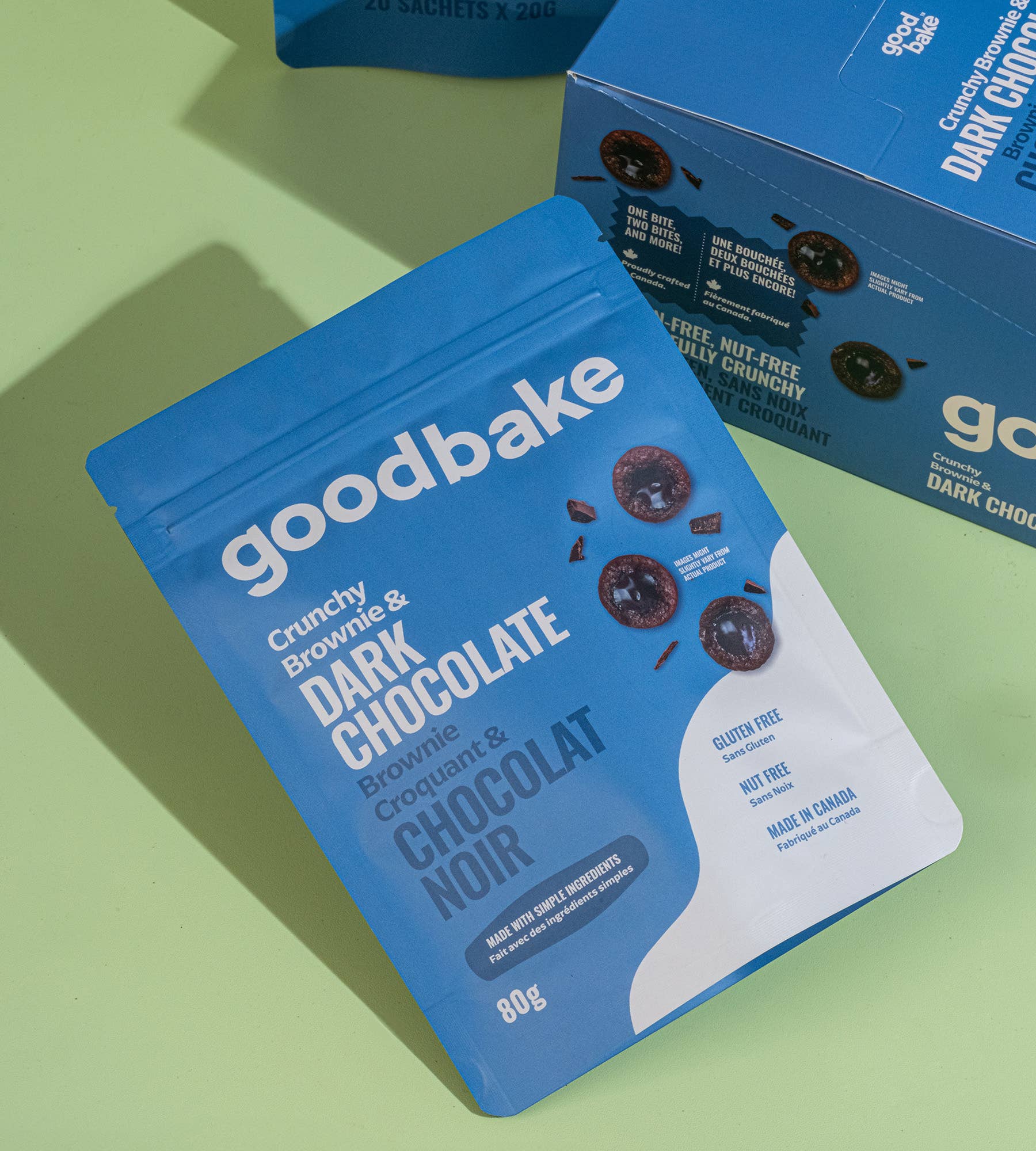 Goodbake - Wholesale Brownie - Dark Chocolate Crunchy Brownie Snack Pack (80gr)4