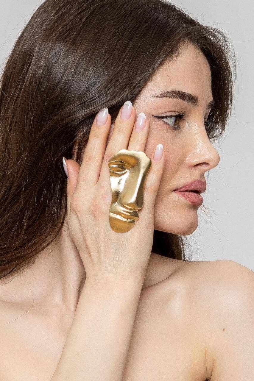 Zeydor Accessories - Wholesale Cocktail/Statement Ring - ZeyDor Gold Silhouette Ring 100313