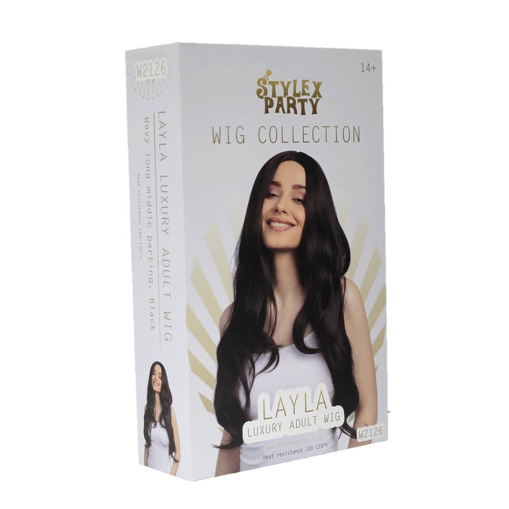 Stylex Party - Wholesale Hair Extensions - Black Long Curly Wig Thick Heat Resistant Wig2