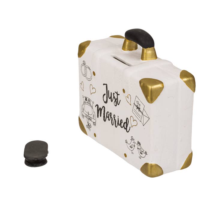 Out of the blue KG - Wholesale Money/Piggy Bank - Savings box suitcase , Just married,2