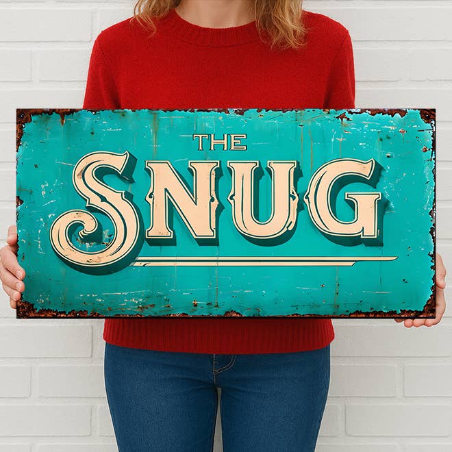 The British Metal Signs Company - Wholesale Sign - The Snug Metal Sign Plaque - Vintage Pub Wall Cozy Corner0