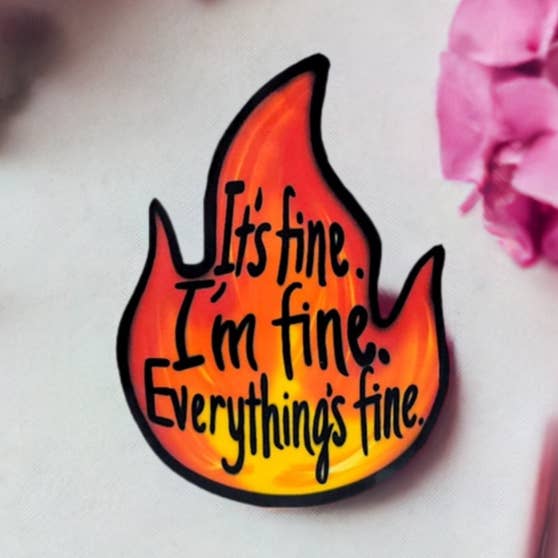 Adesivo «Va bene, va tutto bene» per la vendita all'ingrosso da parte di Sable Satin Moon Shop