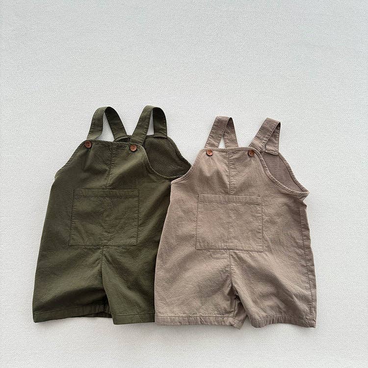 MyKids-USA® – wholesale Overalls – Kids – Arrival Summer Baby Kids Solid Color Cotton Overalls4