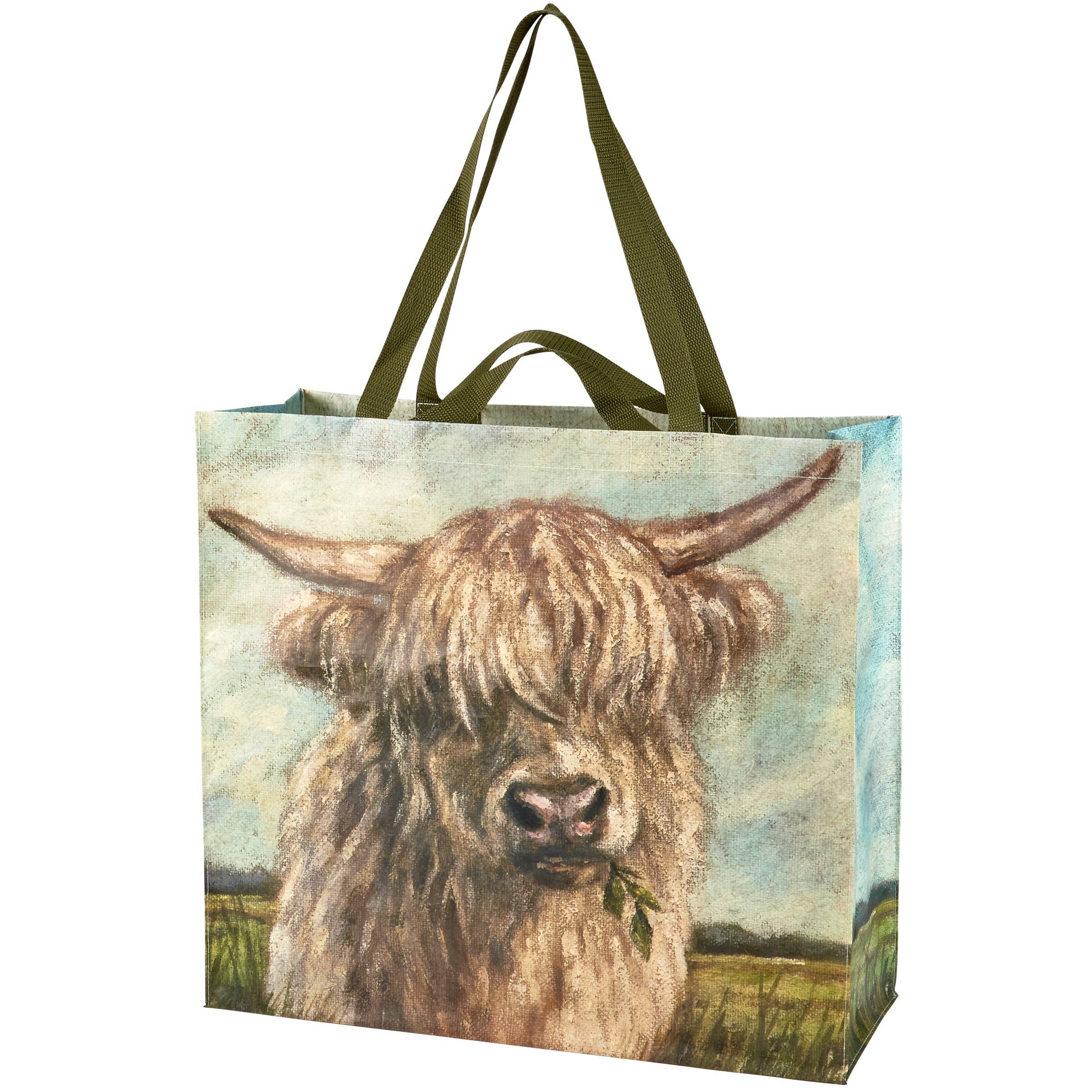 Primitives by Kathy - Wholesale Tote Bag - Unisex - Highland Cows Shopping Tote2