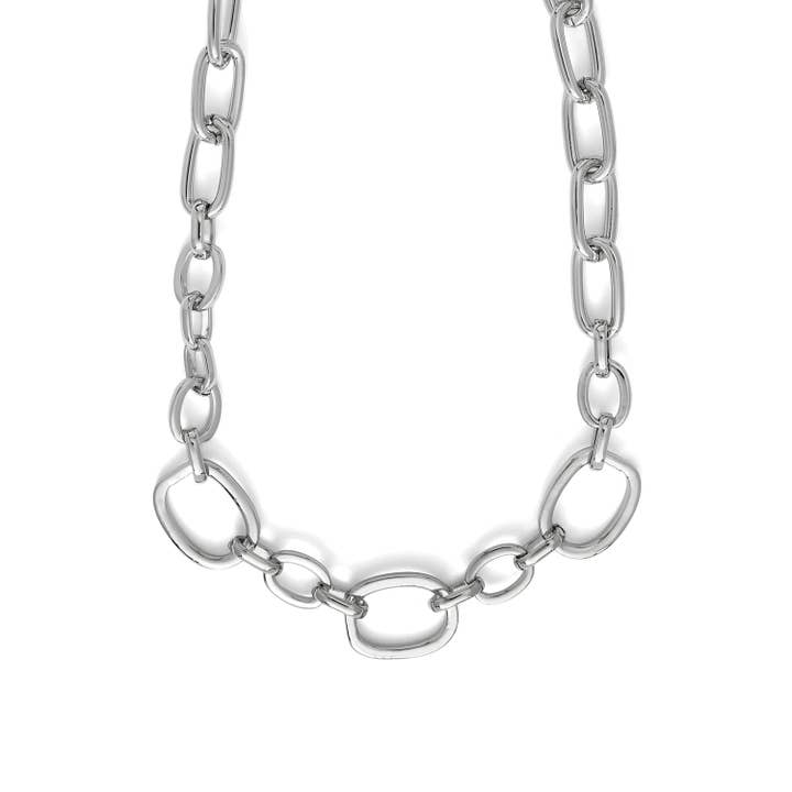 Collar Luxenter acabado en rodio - Danli para venta al por mayor de Luxenter