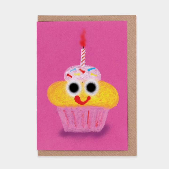 Cake Greetings Card by Jon Burgerman for wholesale by Evermade
