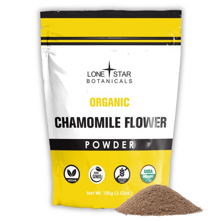 Lone Star Botanicals - Wholesale Protein/Superfood Powder - Organic Chamomile Flower Powder -- 3.52 oz