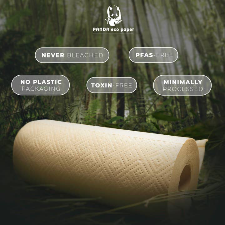 Rustic Strength - Wholesale Paper Towels - Unbleached Paper Towels | PFA-Free | Natural Brown Bamboo