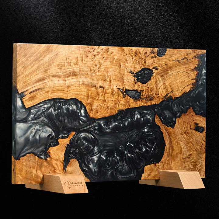 Senken Knives - Wholesale Knife Block - "Black Tsunami" Magnetic Knife Block - Holds 16 Knives2