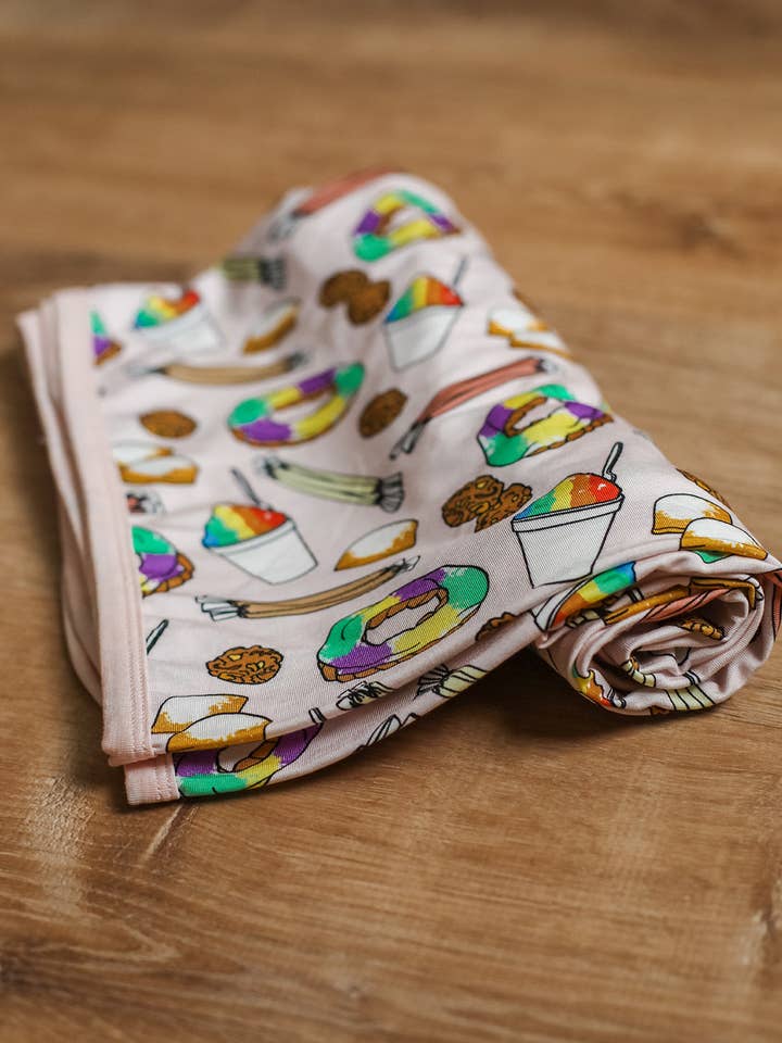 Plaid à langer en bambou Pink Southern Sweets pour la vente par Southern Slumber