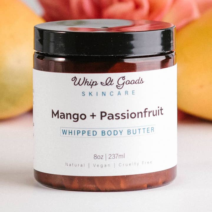 Mango + Passionfruit Whipped Body Butter for wholesale by Whip It Goods Skincare