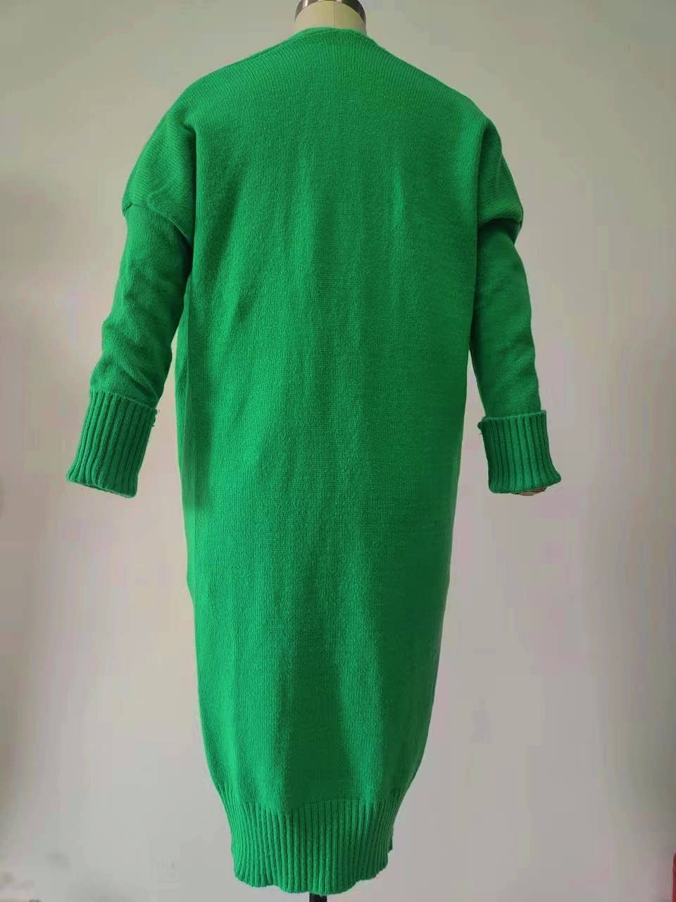 Rosa Clothing - Wholesale Cardigan - Women's - Casual Roll Up Sleeves Baggy Long Knitted Cardigan9