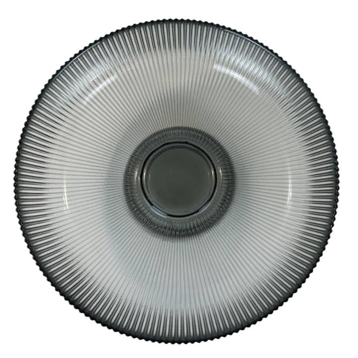 Homexclusive – Großhandel Dekorative Platte/Teller/Schüssel – Fruchtschale Riba – Rauchglas2