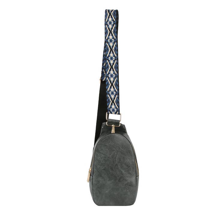 Handbag Factory Corp - Wholesale Crossbody Bag - Women's - Daily guitar strap leather sling bag