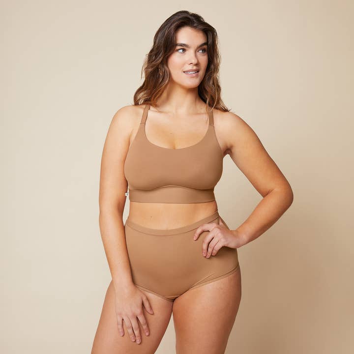 Bliss Racerback Bralette - Tan for wholesale by Harper Wilde