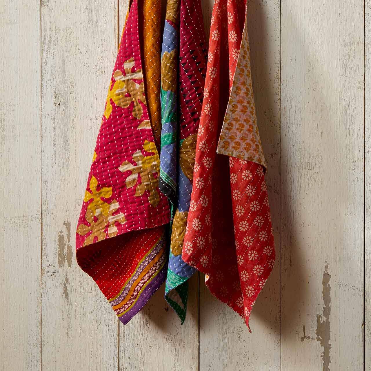 SERRV International - Wholesale Tea Towel - Kantha Dish Towels - Set of 31