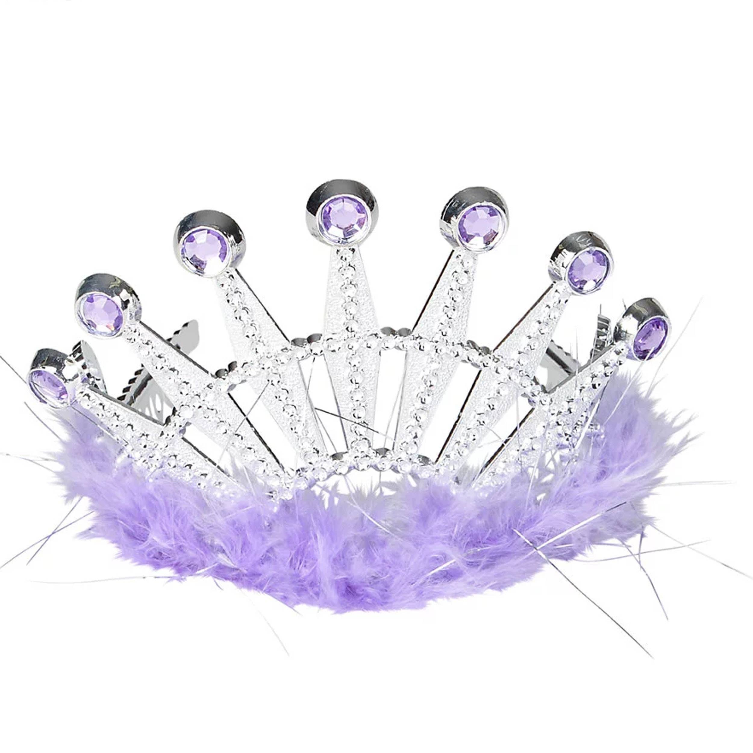 Pagdee Kids Juniors – Tiara - Criança por atacado – Coroa de Plumas de Princesa para Decoração de Férias - Sortido2