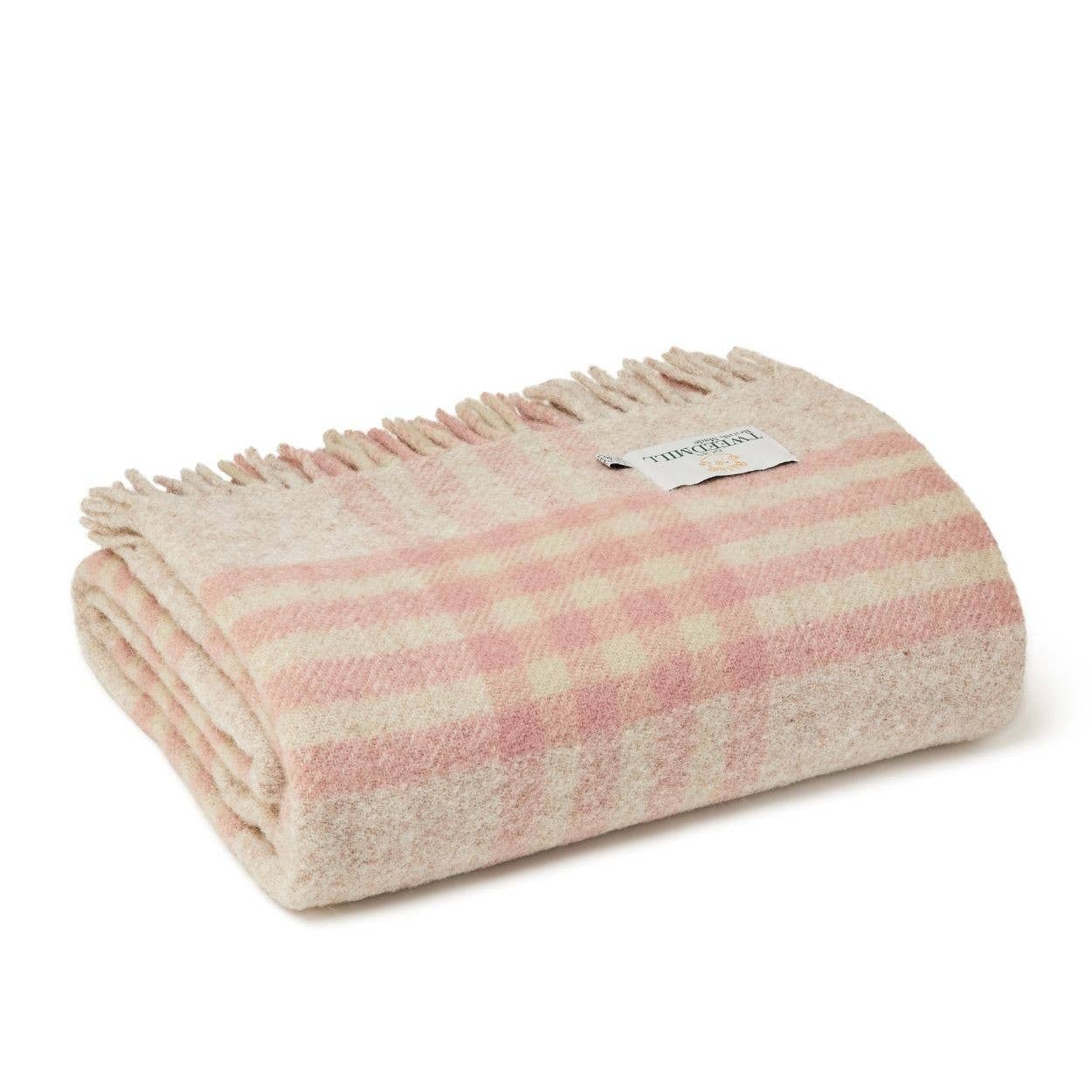 Tweedmill Textiles - Wholesale Throw Blanket - Hex Check Extra Large Pure New Wool Throw 4