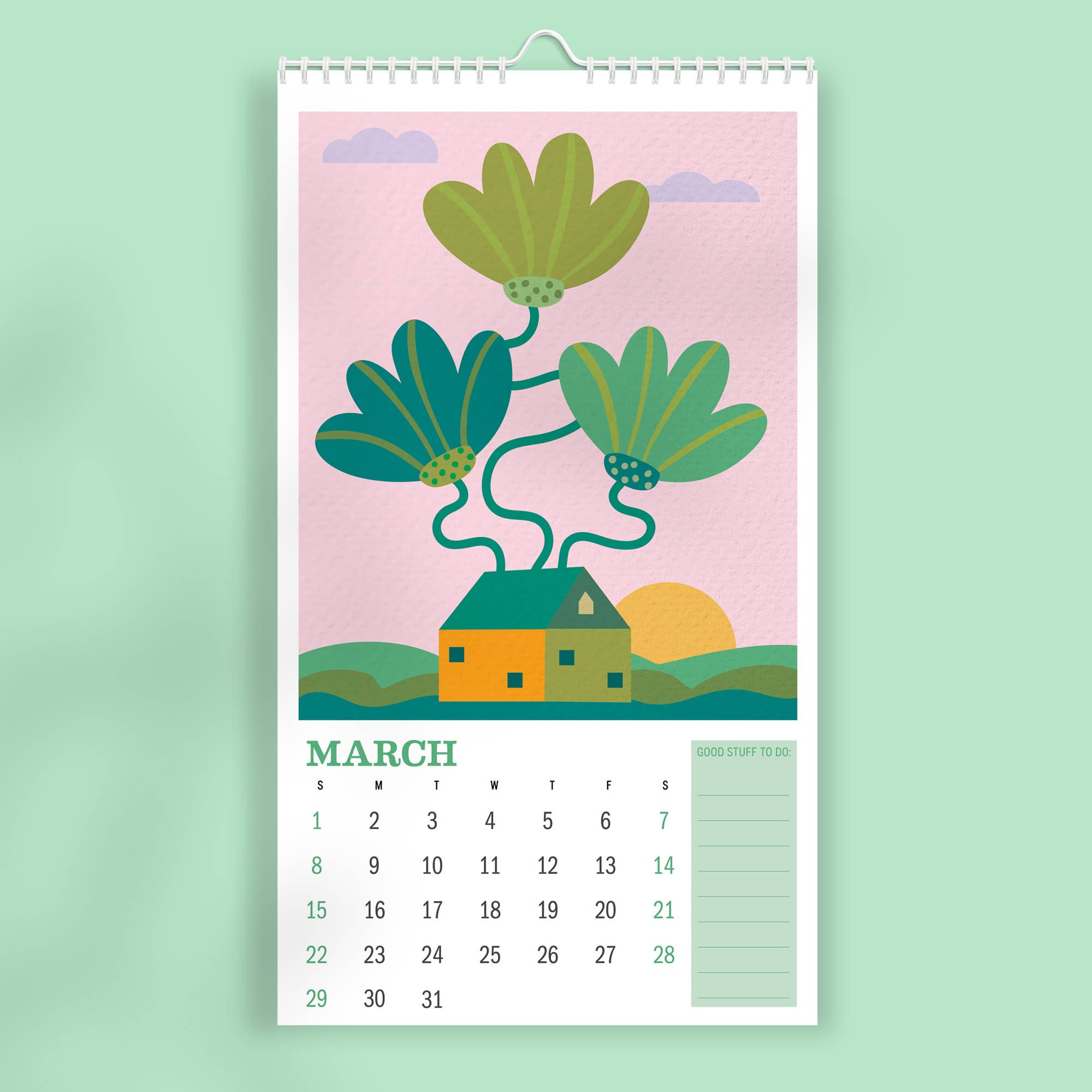 strawberryluna - Wholesale Calendar - 2026 Wall Calendar Illustrated Botanicals and Nature Art3