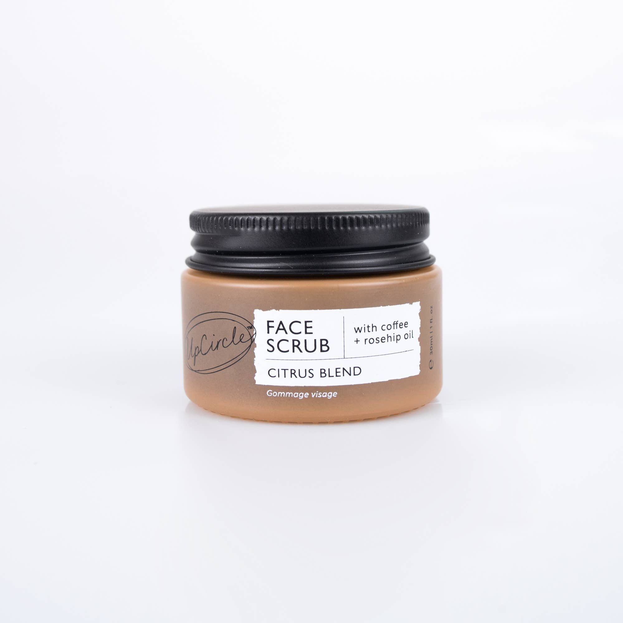 UpCircle Beauty Europe – Engroshandel Ansigtspeeling – Ansigtsscrub Citrus med Kaffe + Hybenolie - Strømpefyld Mini Størrelse8