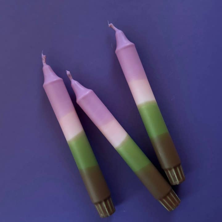 HEYLENOCHKA BERLIN - Wholesale Tapered Candle/Candlestick - DIP DYE CANDLES SET OF 3 HEY.50