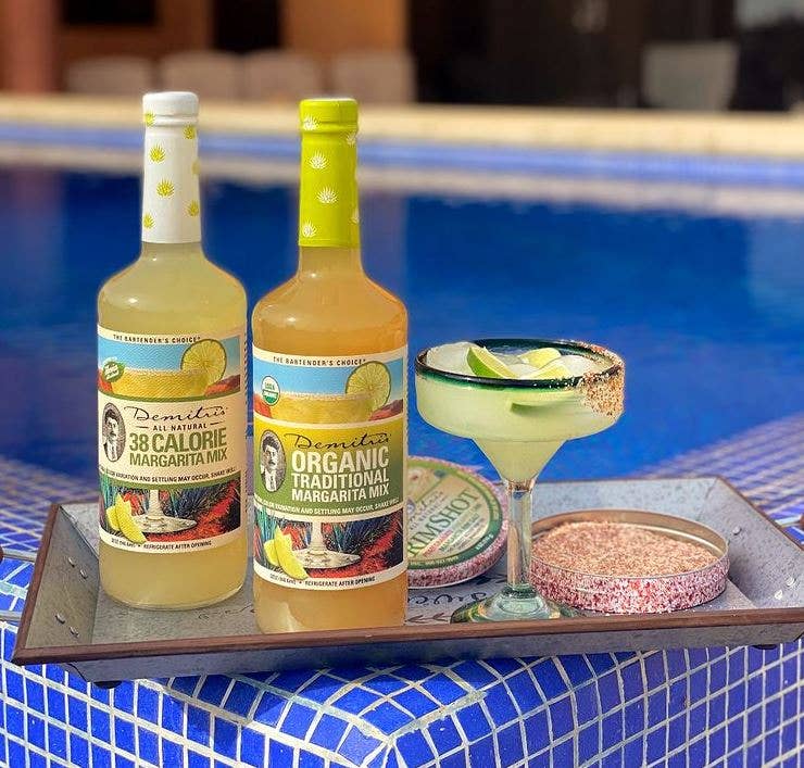 Demitri's Gourmet Mixes - Wholesale Cocktail Mix/Syrup - Demitri's Organic Traditional Margarita Mix (Case of 12)3