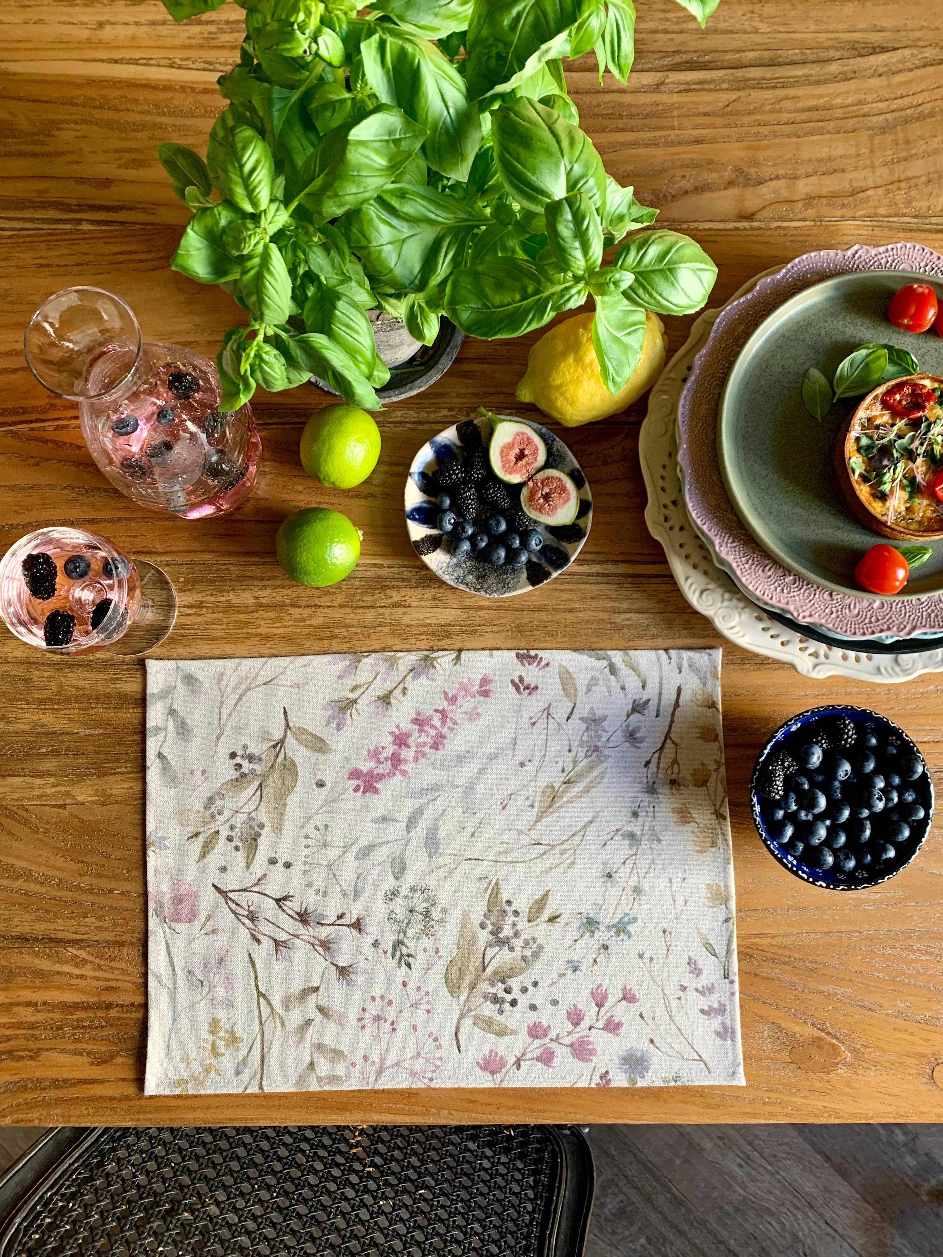 Hortensias Home - Wholesale Placemat - Placemat 30x 43cm, Linen-Cotton Mix, Printed | Aitanaa2